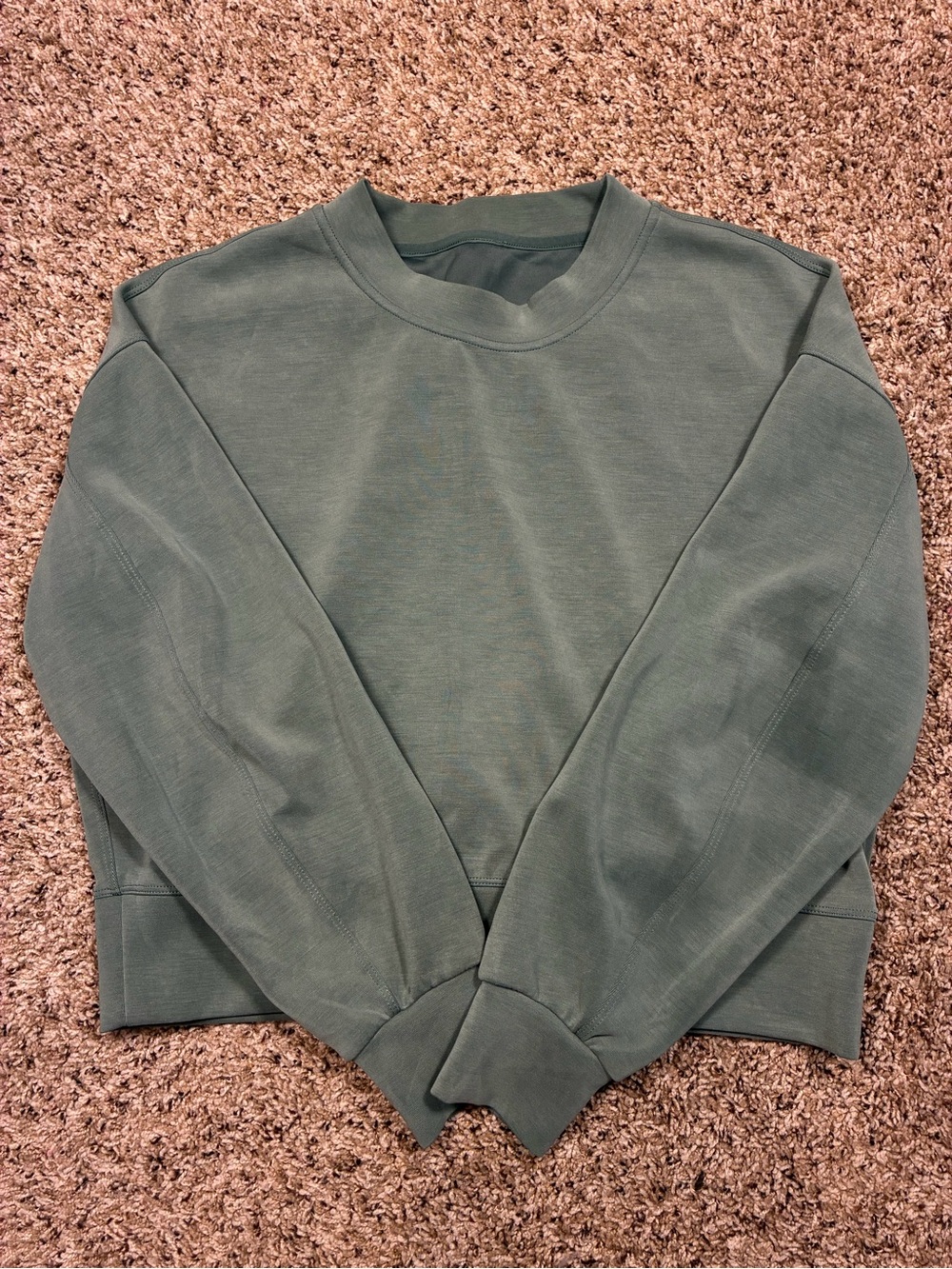 Lululemon Perfectly Oversized Crop Crew Soft Stream Sweatshirt - Picture 4 of 12